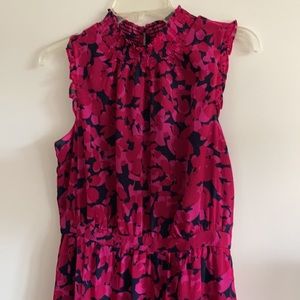 NWT J. Crew Factory navy pink floral dress